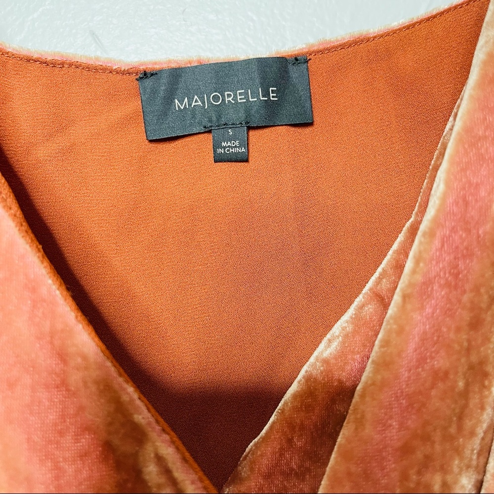 MAJORELLE “Nina” Velvet Mini Wrap Dress - Picture 7 of 9